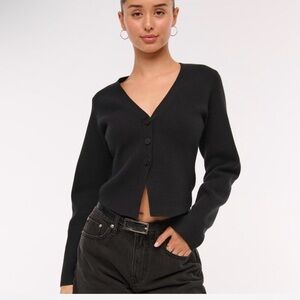 Black Abercrombie sweater NWT